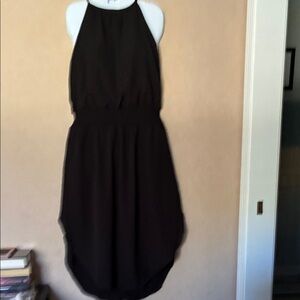 Chic Soul Elegant Black High Low Dress
